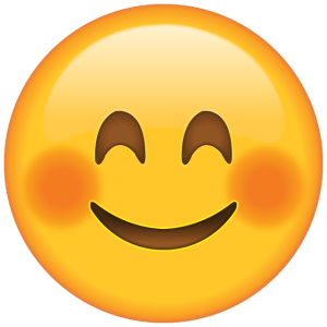 Emoticon Blushed Face PNG