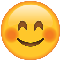 Emoticon Blushed Face PNG