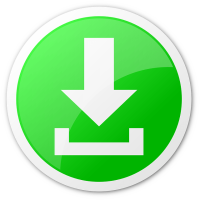 Large Green Arrow Download Button PNG