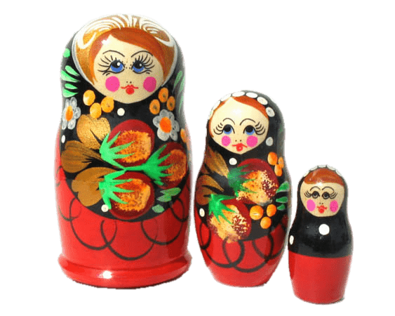 Matrioshka Strawberry PNG