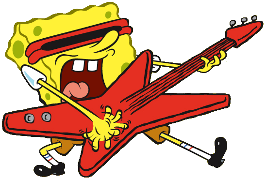 Spongebob Rock N Roll PNG